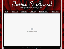 Tablet Screenshot of jessicaandarvind.com